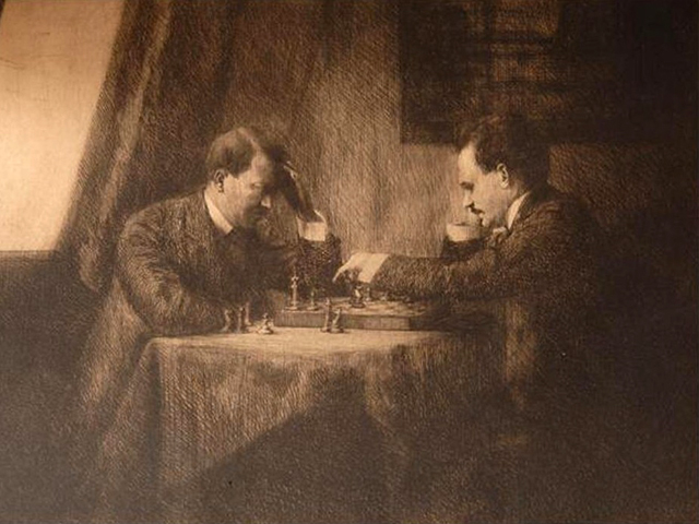 hitler, Lenin, szachy